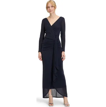 Dámské šaty Vera Mont dámské dlouhé večerní šaty 4952/4086/8894 Modrá 42