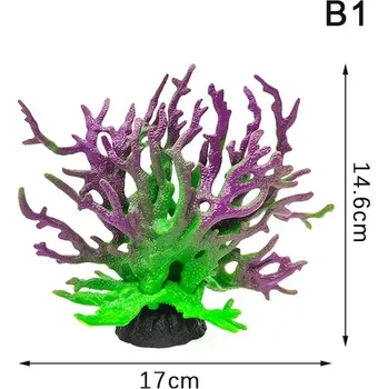 Akvaristika Akvarijní dekorace mořské krajiny | Umělá akvarijní rostlinka - B1