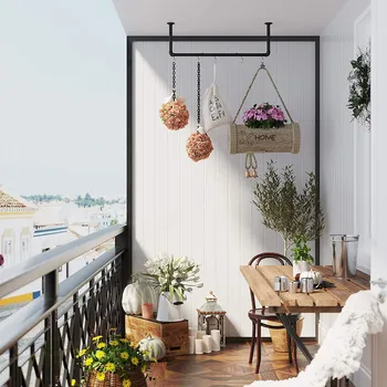 Dámské šaty Nástěnná tyč na šaty 2ks | černá