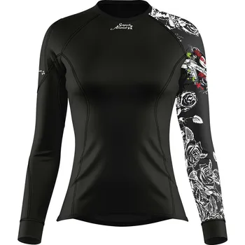 Dámské funkční triko s dlouhým rukávem LADY ELEGANT černá Bamboo Thermo - Černá / L