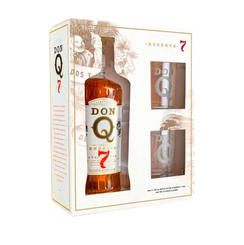 Rum Rum Don Q 7yo 40% 0,7l + 2 skleničky