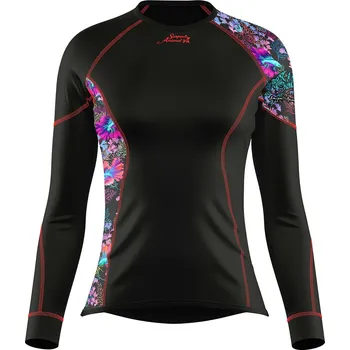 Dámské funkční triko dlouhý rukáv CORAL černá Bamboo Ultra