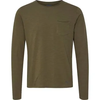 Pánské tričko Pánské triko s dlouhým rukávem BLEND T-SHIRT L/S M Khaki