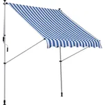 Teleskopická markýza 300 x 150 cm | modrá + bílá