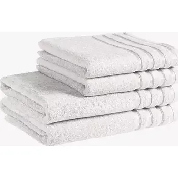 Bambusový ručník / osuška - světle šedá 30x50