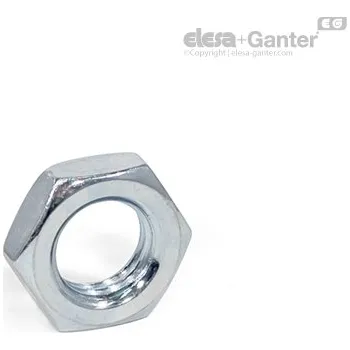 Matice Nízké šestihranné matice Strojní prvky ISO 4035-ZB