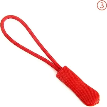 Příslušenství k zavazadlu Náhradní zipy pro outdoorové batohy 10 kusů - Červené