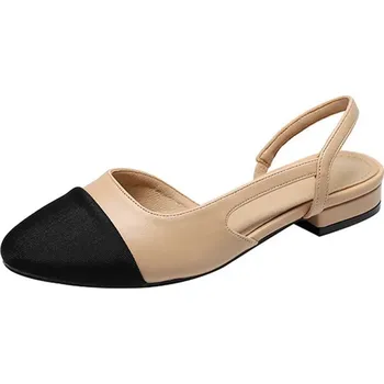 Dámské sandále Dámské elegantní sandály s otevřenou patou Velikost: 35, Barva (Varianta): Aprikotová