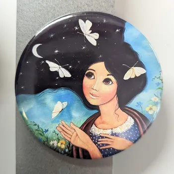 Dekorativní magnet Den a noc - velký magnet 75 mm