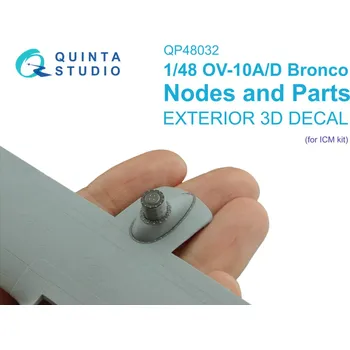 Plastikový model Quinta studio 1/48 OV-10A/D Bronco Nodes and Parts (ICM)