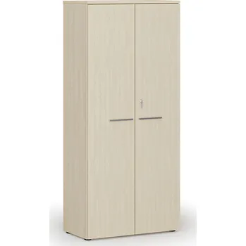 B2B Partner Kancelářská skříň s dveřmi PRIMO WOOD, 800 x 420 x 1781 mm, bříza
