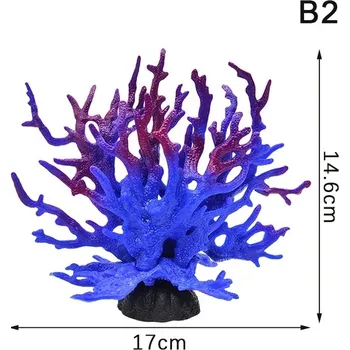 Dekorace do akvária Akvarijní dekorace mořské krajiny | Umělá akvarijní rostlinka - B2