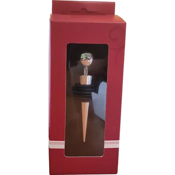 Zátka na víno - kovová Zink Kulička