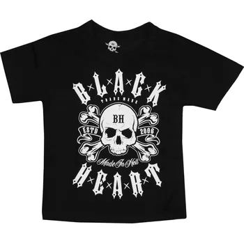 Pánské tričko tričko street dětské - BULLET - BLACK HEART - 17572 - L