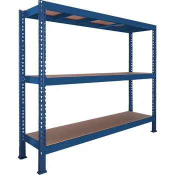 regál Nekonečný průmyslový regál Trestles RNC 2200x2400x600, nosnost 2400 kg,&nbsp;3&nbsp;police Barva: modrá