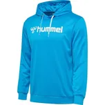 Pánská mikina Hummel LOGO HOODIE L Světle modrá, Bílá