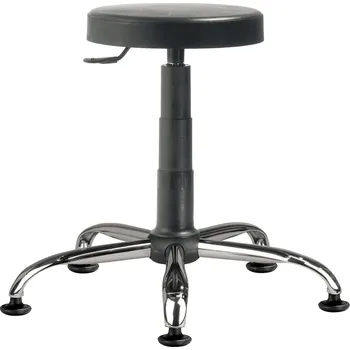 Nábytek Antares Otočná pracovní stolička s PUR sedákem, ocelový kříž, kluzáky