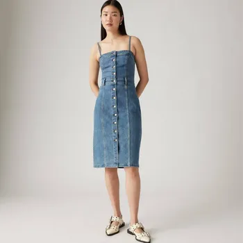 Dámské šaty LEVI'S® DENIMOVÉ KORZETOVÉ ŠATY S