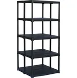 ArtPlast Plastový oboustranný regál TEMPO, 1760 x 800 x 775 mm, 5 polic