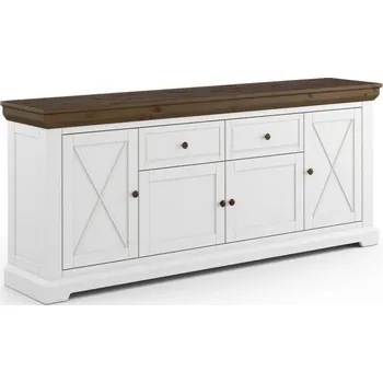 Komoda Kvalitní bílé komoda z borovicového dřeva