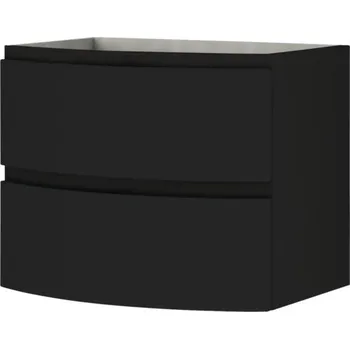 Koupelnový nábytek Koupelnová skříňka pod umyvadlo Baden Haus Vague černá matná 69 x 55 x 52 cm 55282