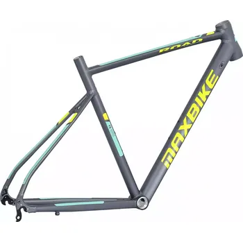 rám kola rám Maxbike ROAD 2020 480 matně šedý + tyrkys