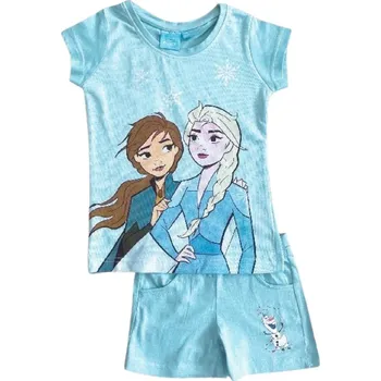 Frozen (Ledové království) KOMPLET TRIČKO A KRAŤASY FROZEN, tyrkysová Velikost: 122