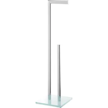 Optima Glass držák toaletního papíru se zásobníkem, chrom/bílá