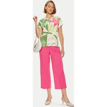Dámské kalhoty Olsen Kalhoty culottes 14002175 Růžová Relaxed Fit 36