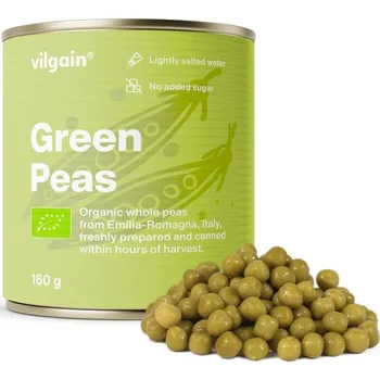 konzervovaná zelenina Vilgain Hrášek BIO – 160 g