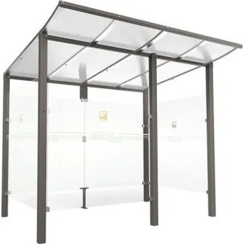 Přístřešek na auto Přístřešek pro kuřáky Modulo – s předním krytem