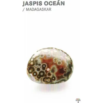 Obal na kartičku Magieprirody.cz Kartička s popiskem kamene Jaspis oceán #76