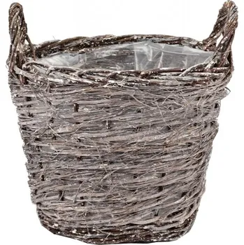 Proutěný koš bříza s patinou 33x26,5 cm