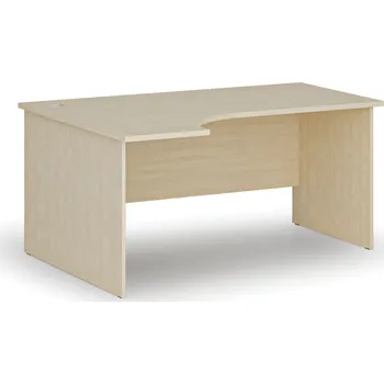 Psací stůl B2B Partner Rohový kancelářský psací stůl PRIMO WOOD, 160x120 cm, levý, bříza