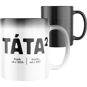 Magický keramický hrnek s potiskem Táta na 2