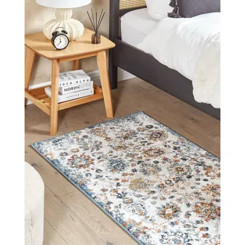 Bytový textil Koberec vícebarevný syntetický materiál 80 x 150 cm orientální vzor vintage tradiční design obývací pokoj ložnice Beliani