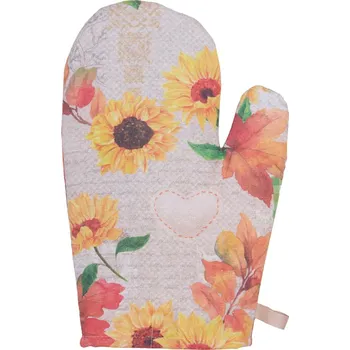 Chňapka Tegatex Kuchyňská chňapka - barevné květy s listy 18*25 cm