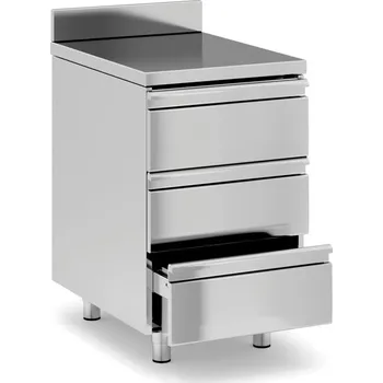 Zásuvkový kontejner Nerezový zásuvkový kontejner, 500 x 700 x 850 mm