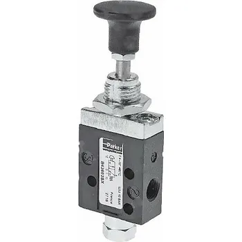 Instalatérský materiál Mechanicky ovládaný sedlový ventil 3/2, G1/8" Parker B43603BX