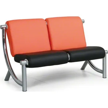 Sedací souprava Corping Kožená sedací souprava JAZZY II, 2-místná, oranžová/černá