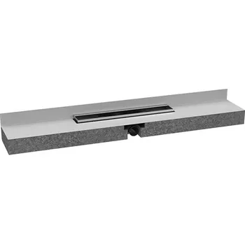 Odvodňovací žlab HL sprchový žlab Primus blue (suchý sifon), EPS zkracovatelné těleso 1200-600 mm, rám nerez, kryt Individuell (HL531Prblue-I)