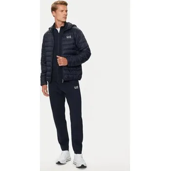 Pánská větrovka EA7 Emporio Armani Vatovaná bunda 8NPB24 PNGPZ 1562 Tmavomodrá Regular Fit M