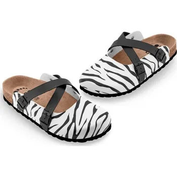 Dámské pantofle FORcare - Dámské pantofle, 101066 potisk - zebra Velikost: 38