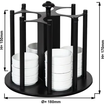 G.Gastro Etažér na marmelády/ bufetový stojan - otočný