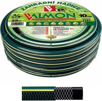 Zahradní hadice VALMON 1121 hadice 1/2" zahradní, s tlakovou kostrou, v kole 50m, neprůhledná, zelená, 111211350