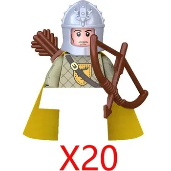 ostatní stavebnice Vojenské stavebnice rytířů a anime figurky | lego styl figurky a komponenty - XP217-20PCS