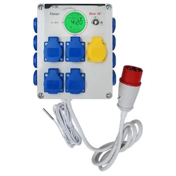 Spínací hodiny GSE Timer Box IV 12x600W + topení - 400V - 48A