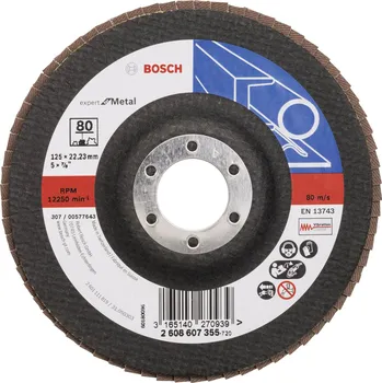 Brusný kotouč Bosch Accessories 2608607355 X551 vějířovitý brusný kotouč Průměr 125 mm Ø otvoru 22.33 mm ocel 1 ks