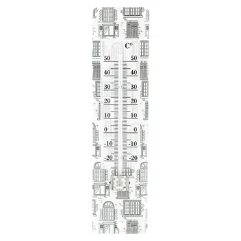 Domácí teploměr Teploměr s motivy oken, -25 až +50 °C, analogový, 20 cm T5000001