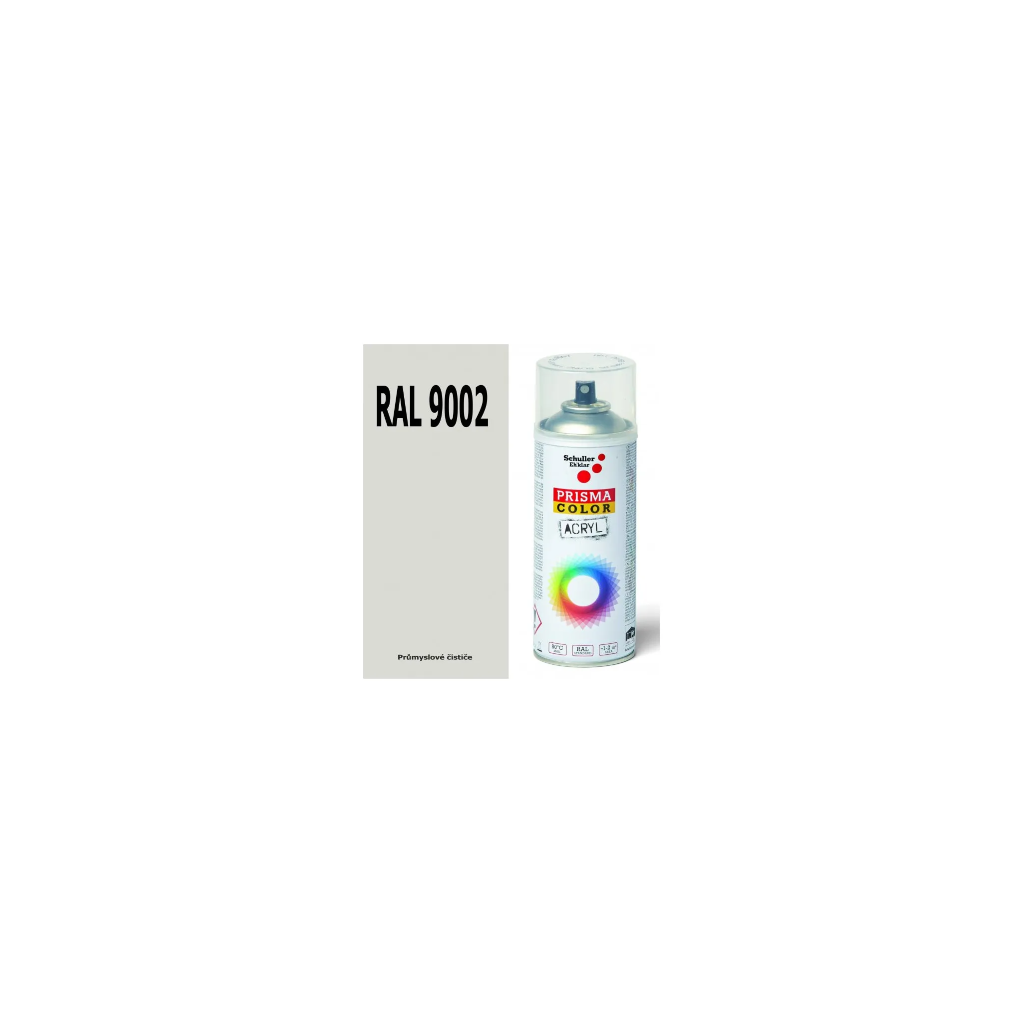 Fotografie 2 - Barva ve spreji Schuller Eh'klar Prisma Color sprej 400 ml RAL9002 bílá/šedá